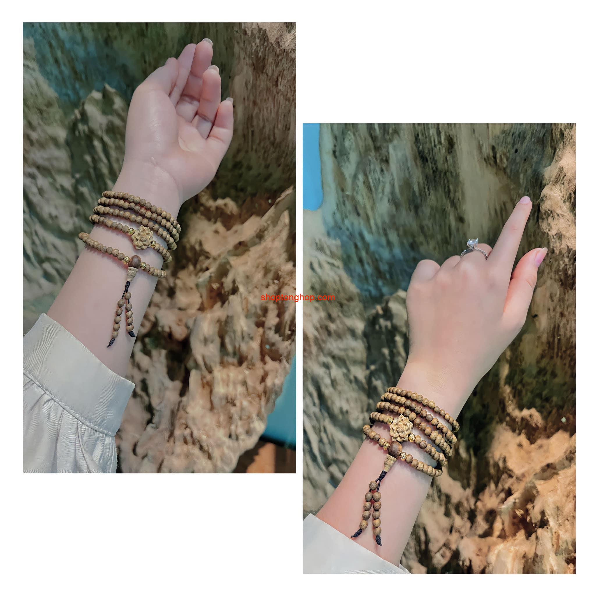 Cách đeo vòng trầm hương 108 hạt