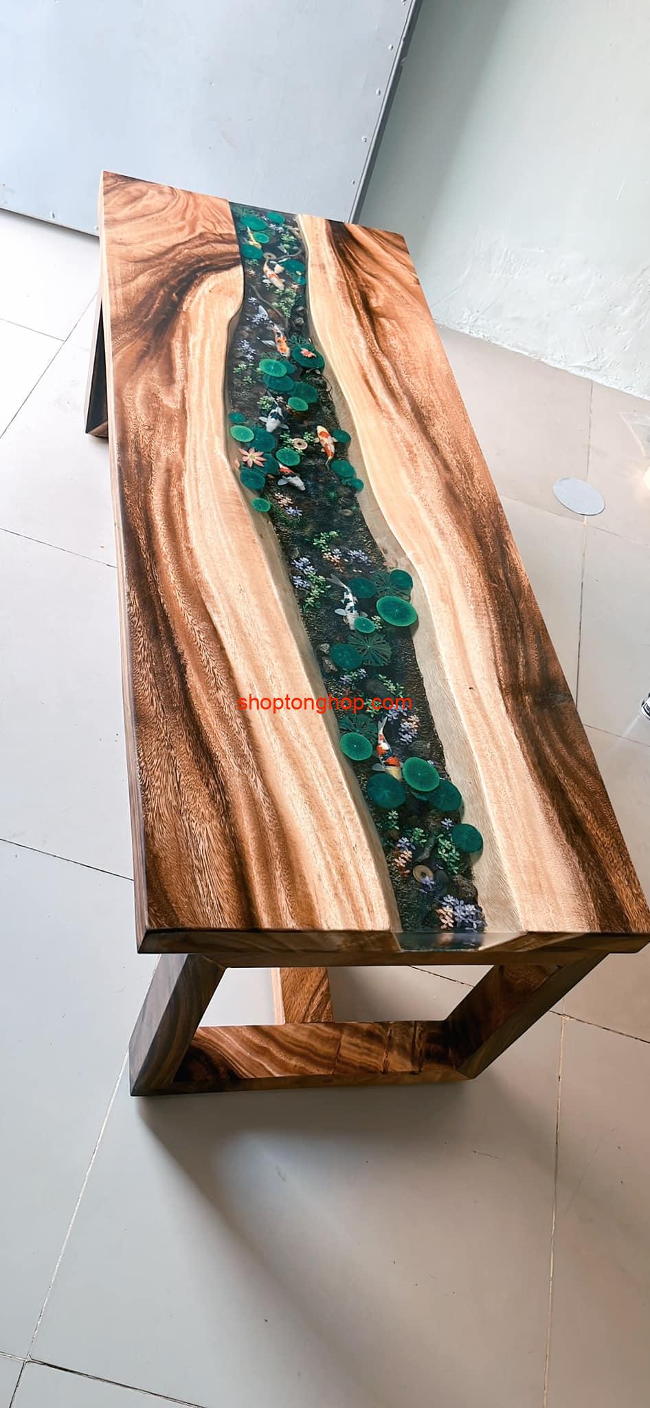 Bàn gỗ epoxy độc đáo từ gỗ tự nhiên chất lượng cao